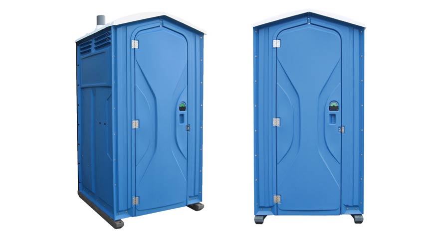 Long-term porta potty units on site in Waukesha, Wisconsin